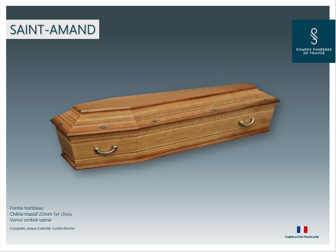 Cercueil inhumation Saint Amand