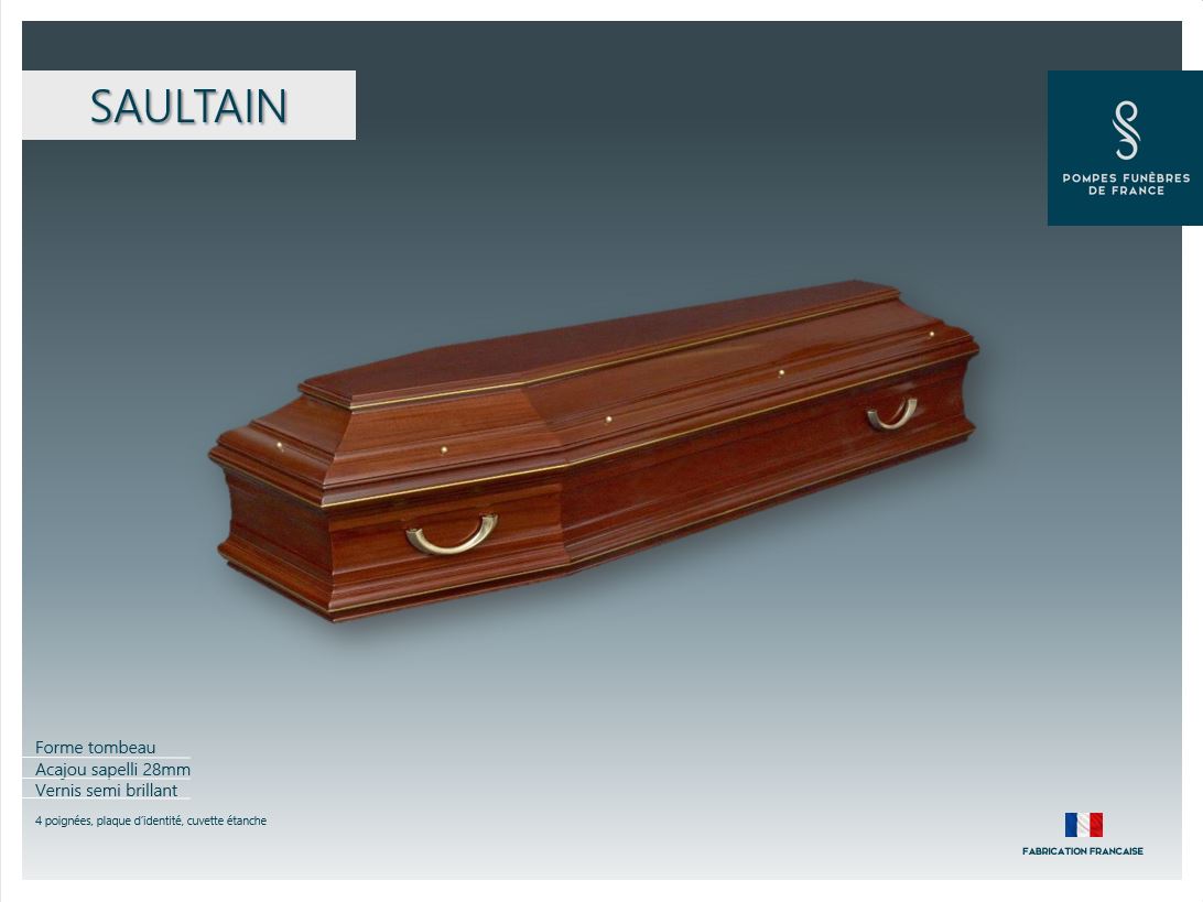 Cercueil inhumation Saultain